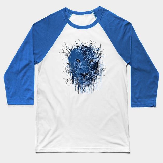 Fusion Blue Baseball T-Shirt by bulografik